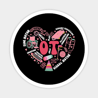 Occupational Therapy Valentines Day Design Cool OT Therapist Magnet